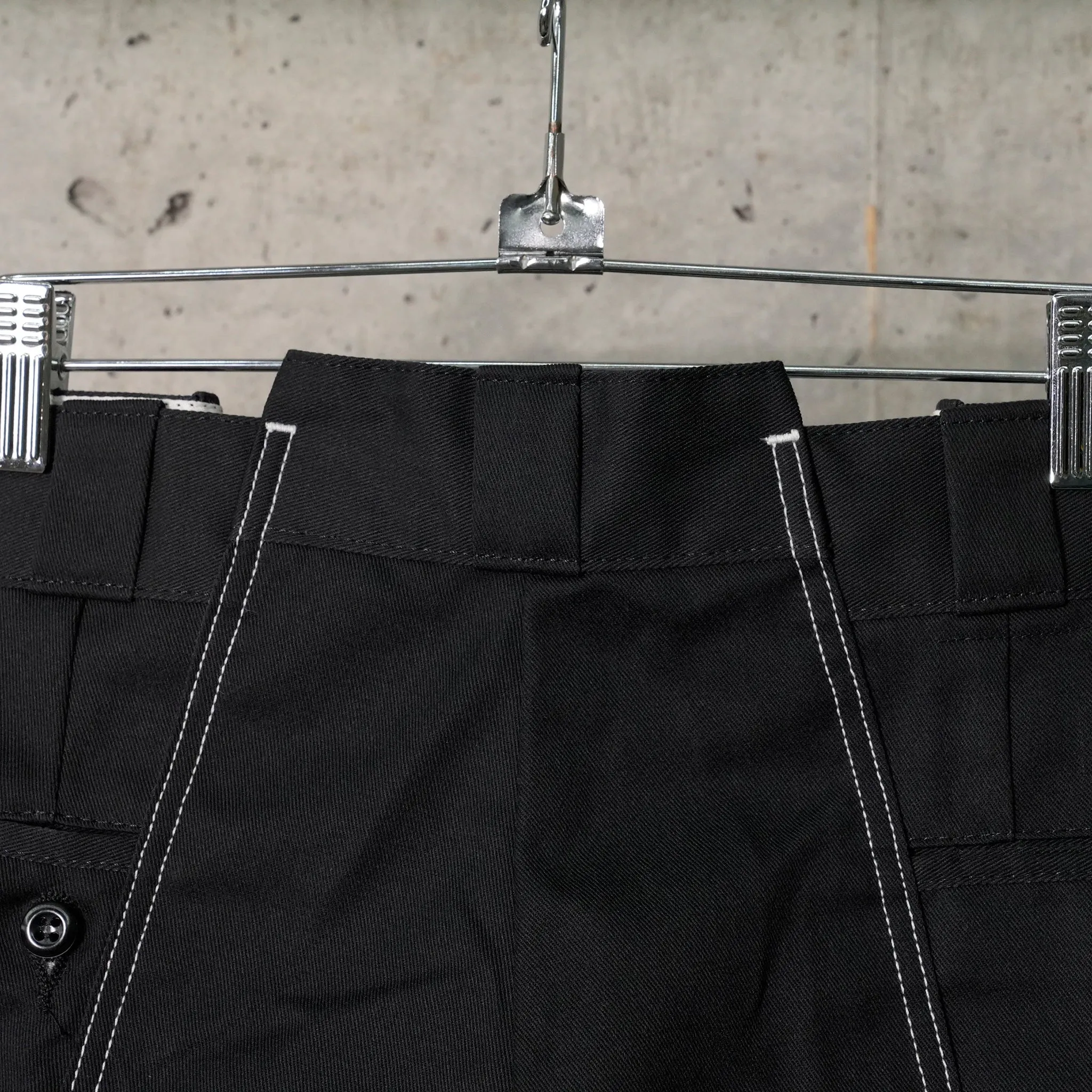 RECONSTRUCTED WORK PANTS / BLACK