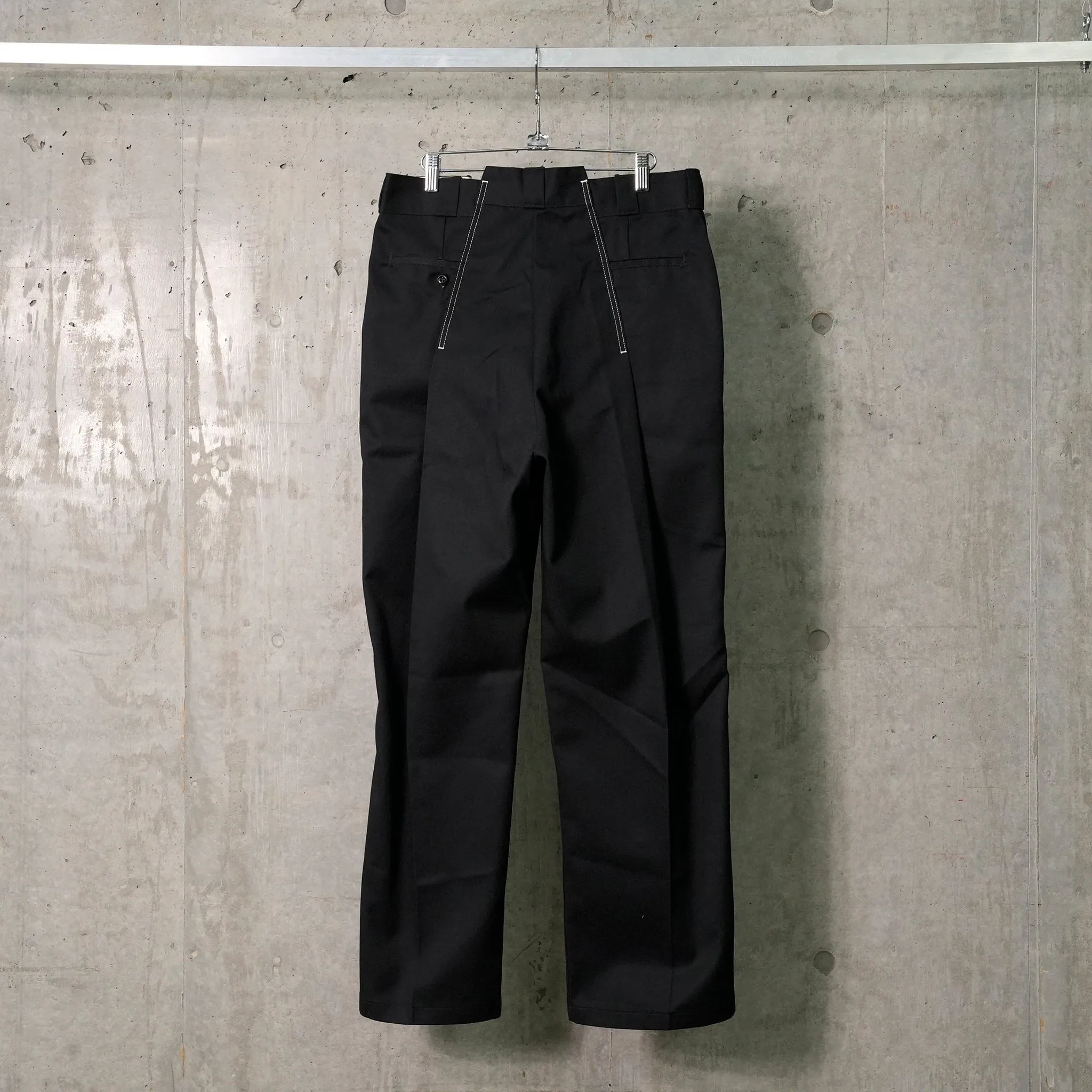 RECONSTRUCTED WORK PANTS / BLACK