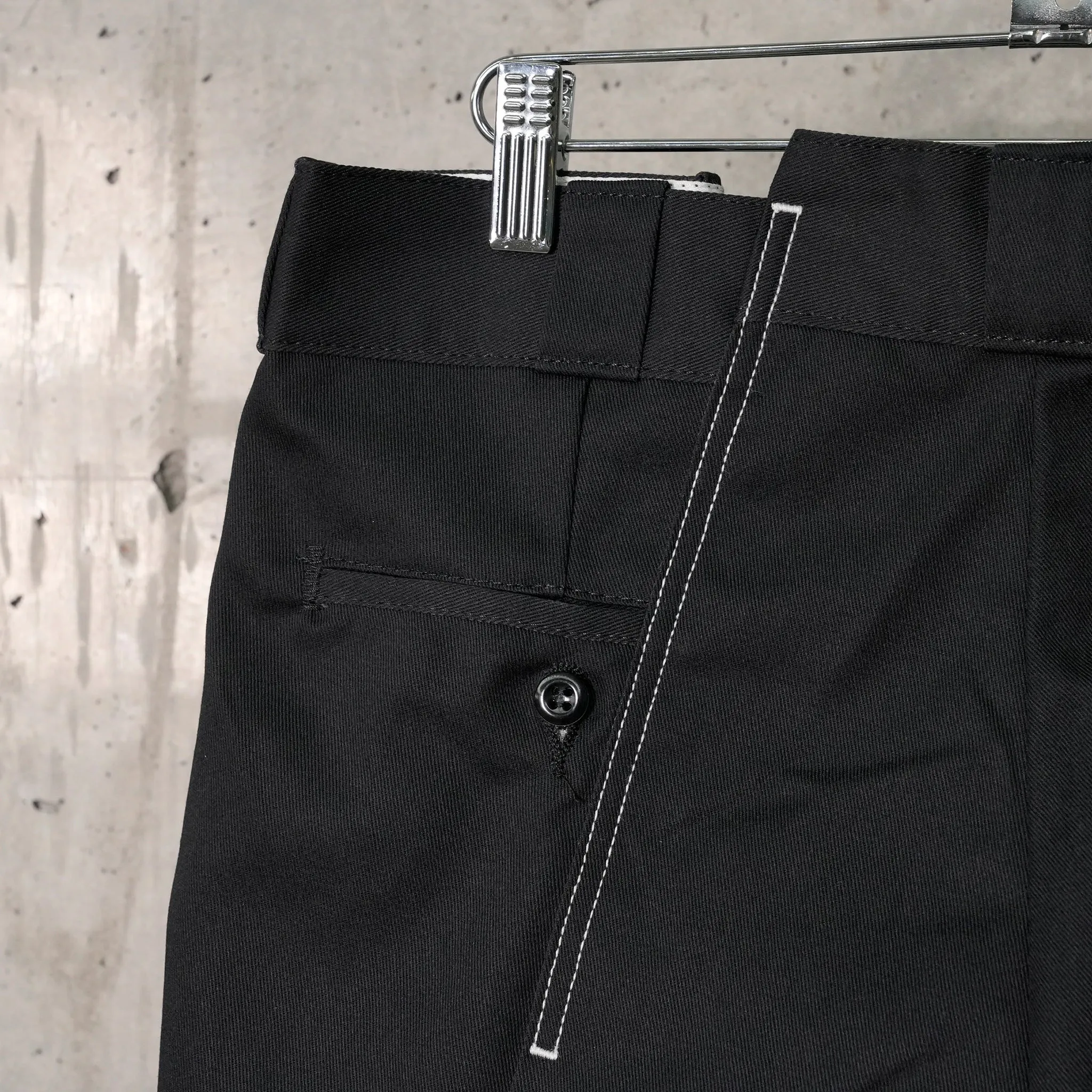 RECONSTRUCTED WORK PANTS / BLACK