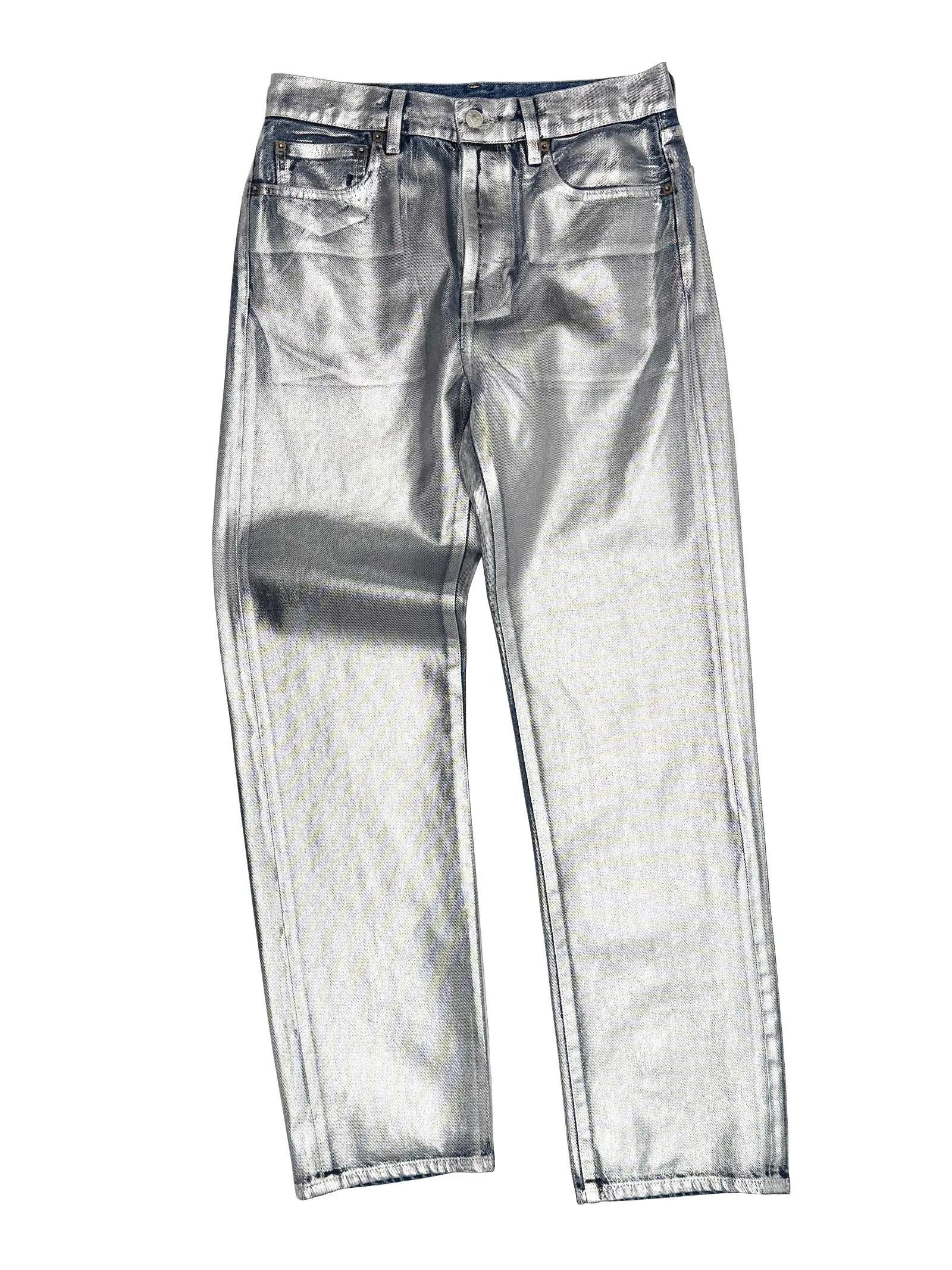 Relaxed Straight in Silver Blue