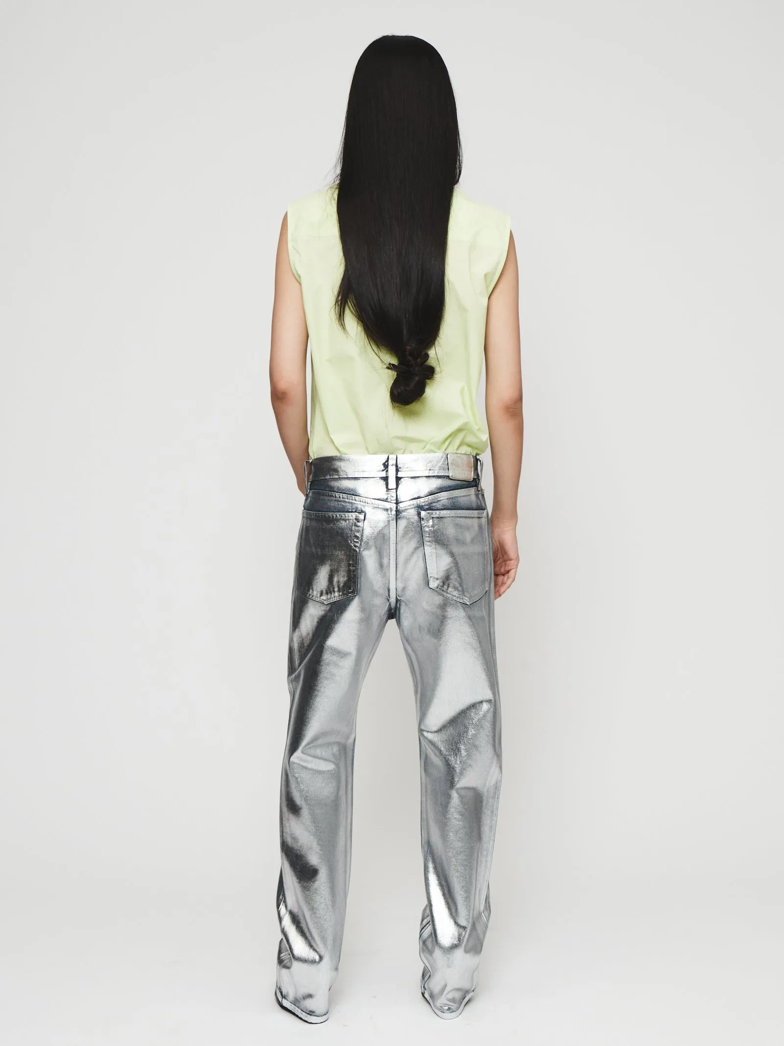 Relaxed Straight in Silver Blue