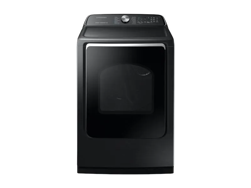 Samsung DVE54R7600V 7.4 cu. ft. Electric Dryer with Steam Sanitize  in Black Stainless Steel