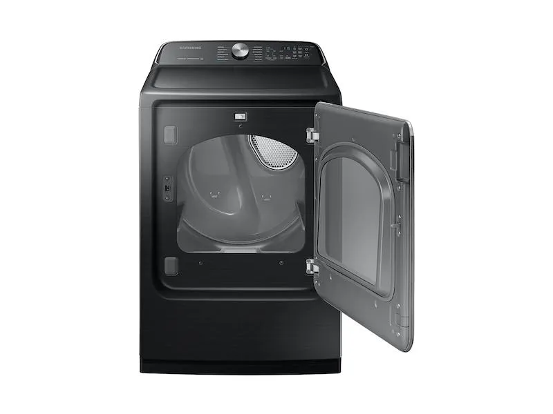 Samsung DVE54R7600V 7.4 cu. ft. Electric Dryer with Steam Sanitize  in Black Stainless Steel