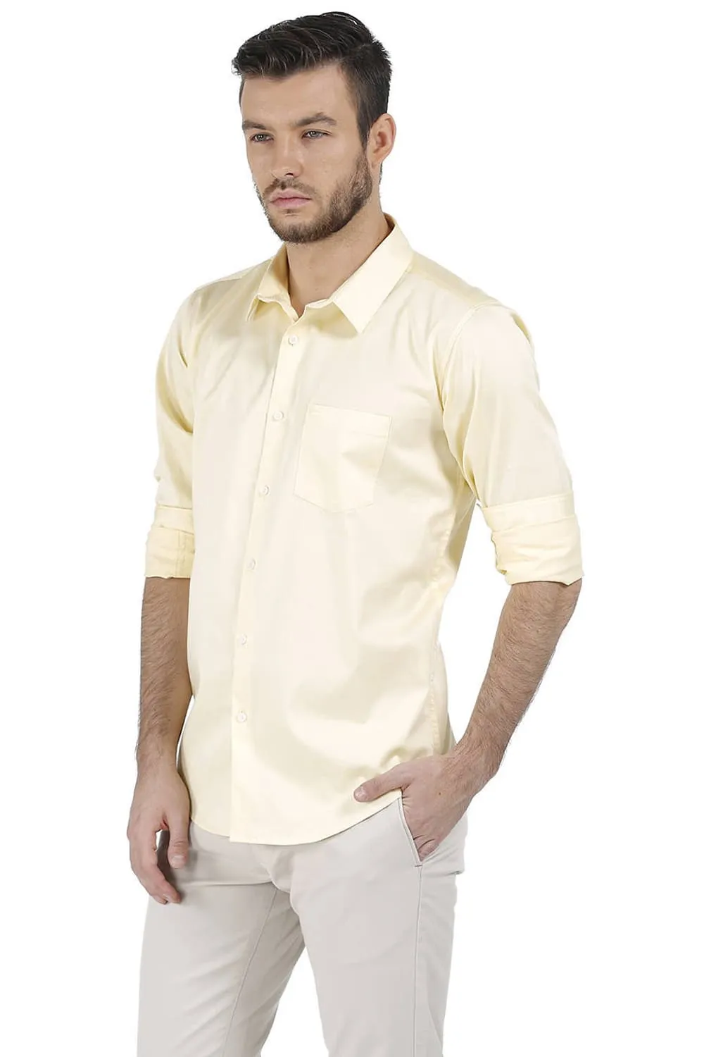Slim Fit Total Eclipse Satin Shirt