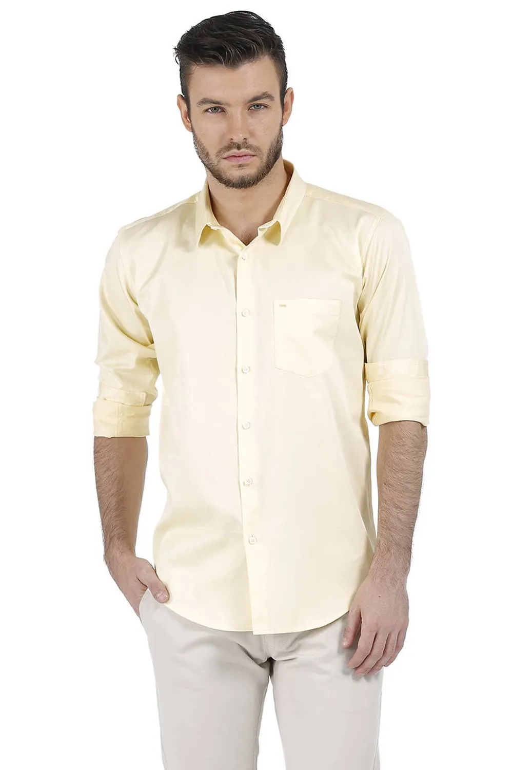 Slim Fit Total Eclipse Satin Shirt