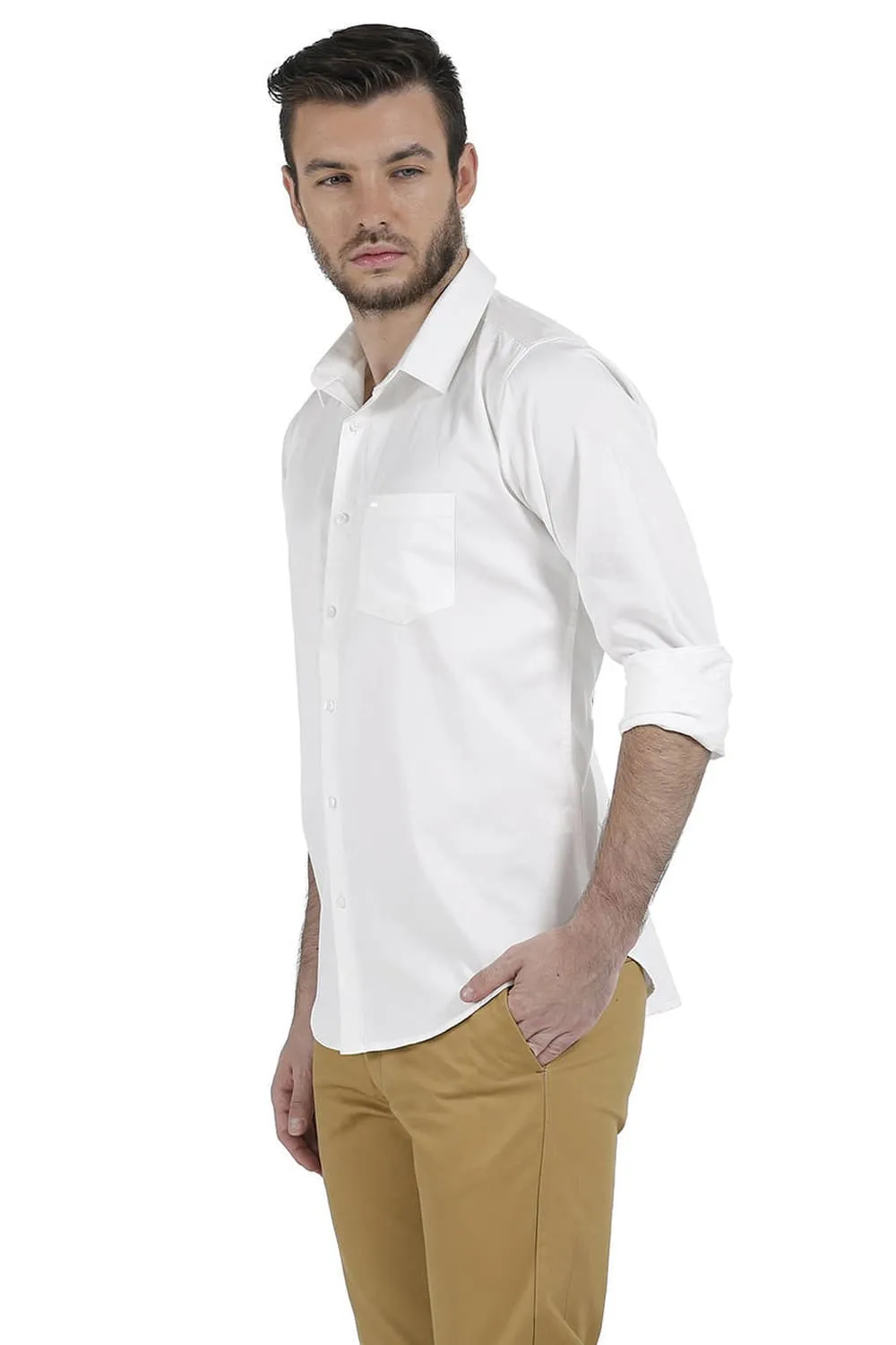 Slim Fit Total Eclipse Satin Shirt