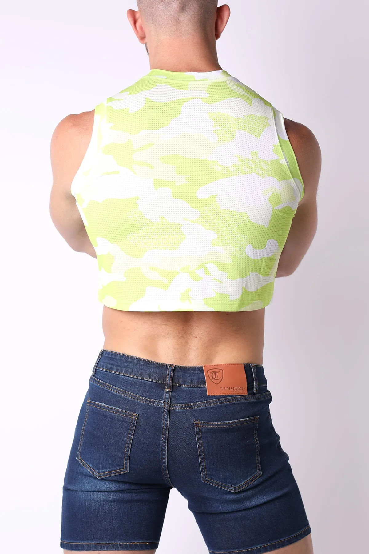 Sport-Fit Camo Cloud Crop Top **FINAL SALE**
