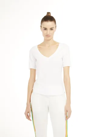 SUNDAYS - Camino Top in White
