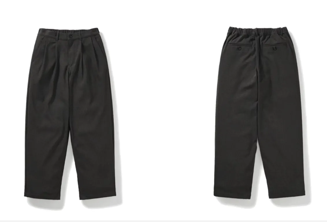 textured silhouette casual pants   N5037
