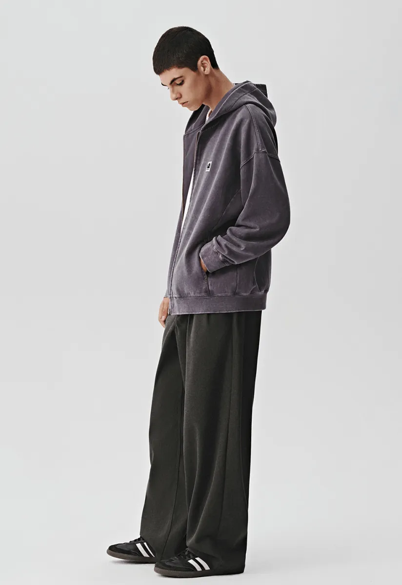 textured silhouette casual pants   N5037