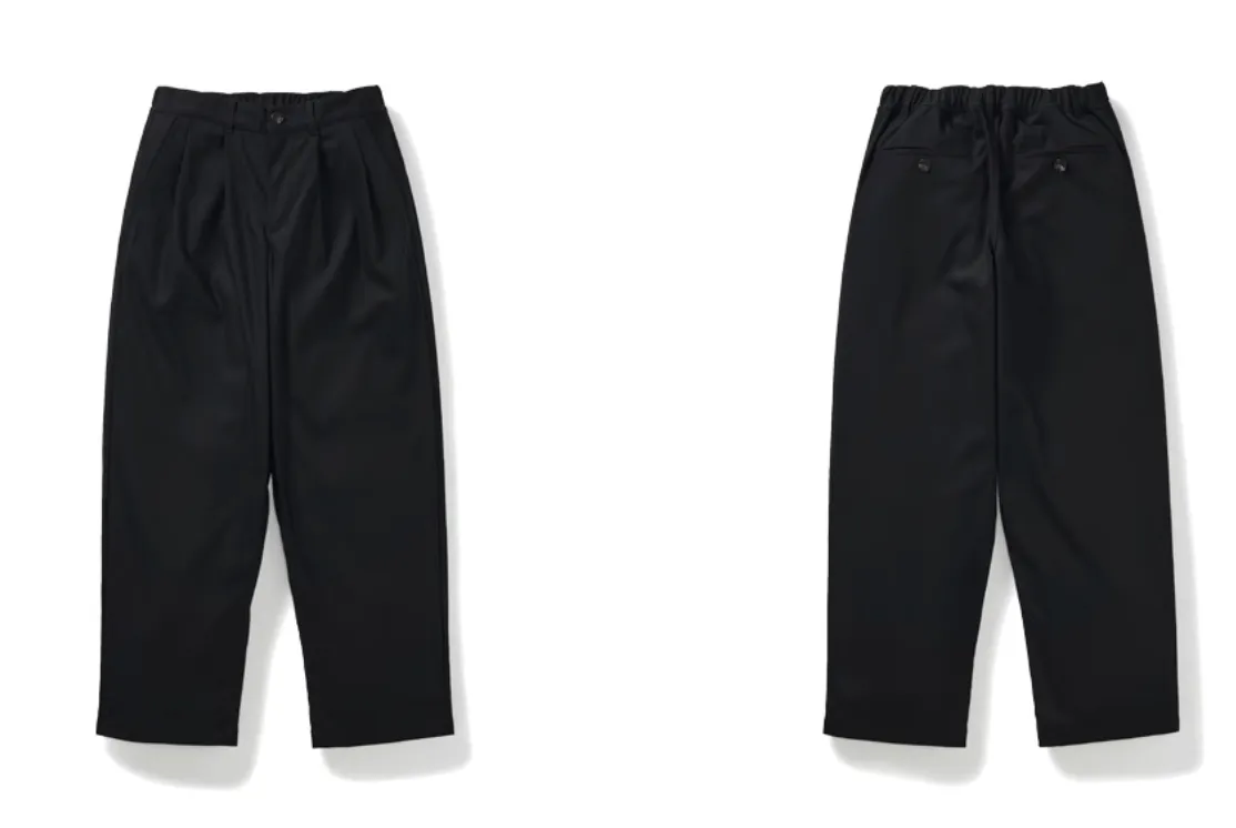 textured silhouette casual pants   N5037