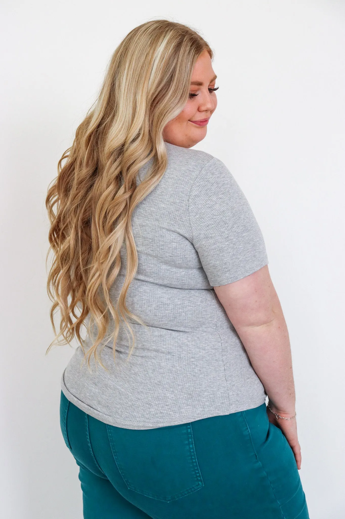 The Ribbed Basic Crewneck Tee