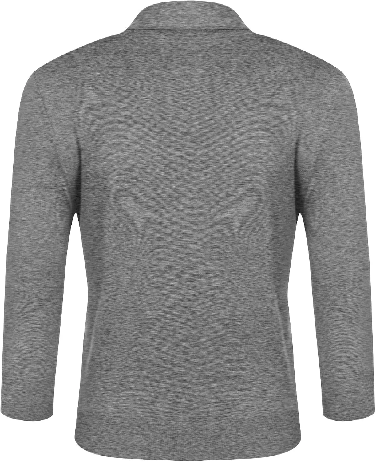 URRU Women's Classic 3/4 Sleeve Open Front Cropped Cardigan Sweater Lightweight Knit Short Shrugs