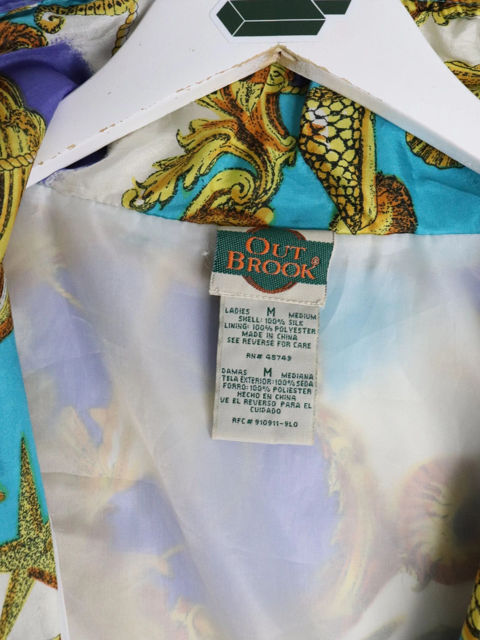Vintage Outbrook Jacket Womens Medium Silk Windbreaker