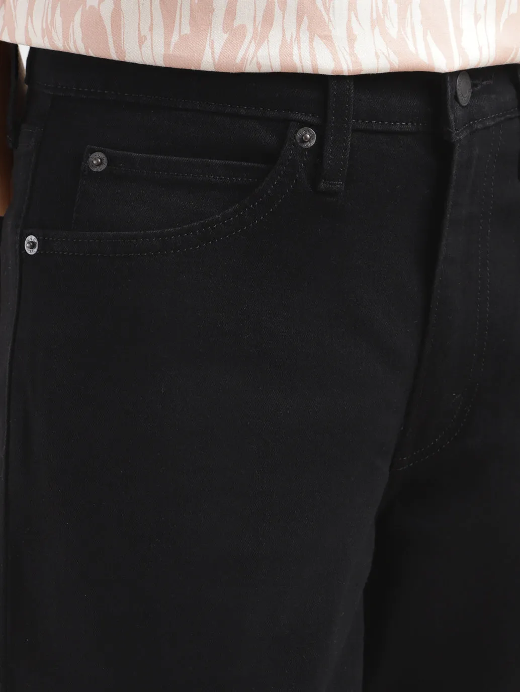 Women's 94 Black Loose Fit High Rise Jeans